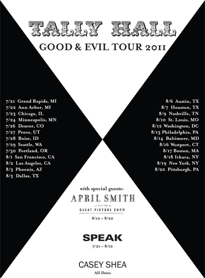 tour - Album Release: Tally Hall "Good and Evil"