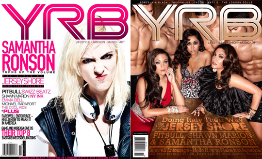 COVERS2 - Cover: The Girls Of The "Jersey Shore" & Samantha Ronson