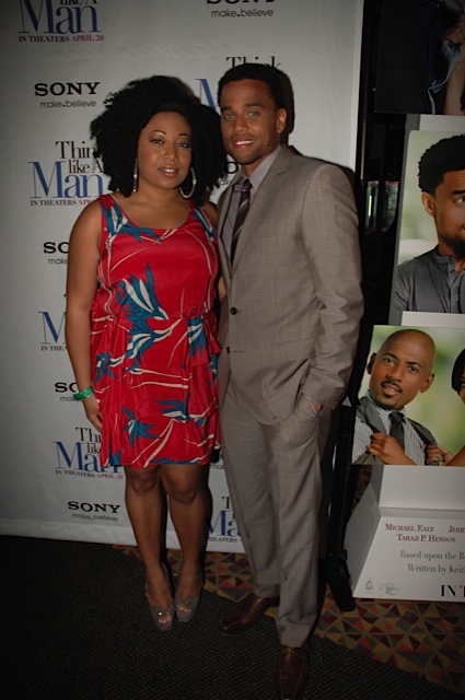 TLAM Premiere Demetria Lucas Michael Ealy - "Think Like a Man" Makes Promotional Stop in NYC
