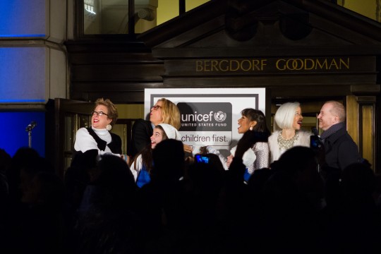 BG UNICEF 1742 540x360 - Event Recap: 2014 Bergdorf Goodman Window Unveiling and #UNICEFSnowflake Lighting  #BGHoliday #WhiteChristmasAtBG