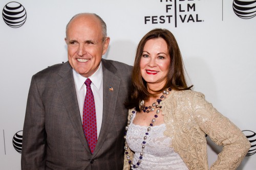 Rudy Giuliani and Judith Giuliani  TribecaFilmFestival SherrridonPoyer 7148 500x333 - Event Recap: LIVE FROM NEW YORK! Premiere @nbcsnl @TribecaFilmFest #TFF2015 #tribecatogether #SNL