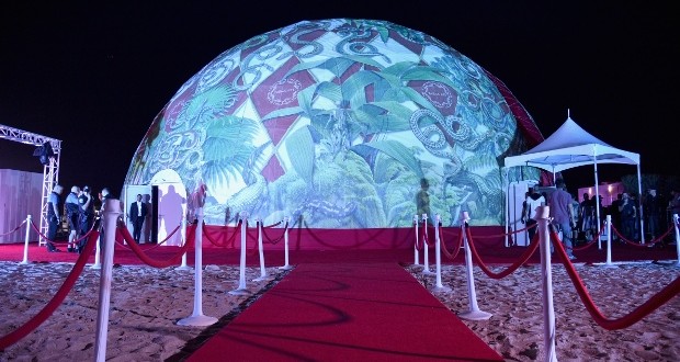 627113314 620x413 620x330 - Event Recap: Kendrick Lamar performs for American Express’s “Art Meets Music” Campaign with Shantell Martin at the Faena Dome #Miami #ArtBasel  @kendricklamar @shantell_martin #AmexAccess