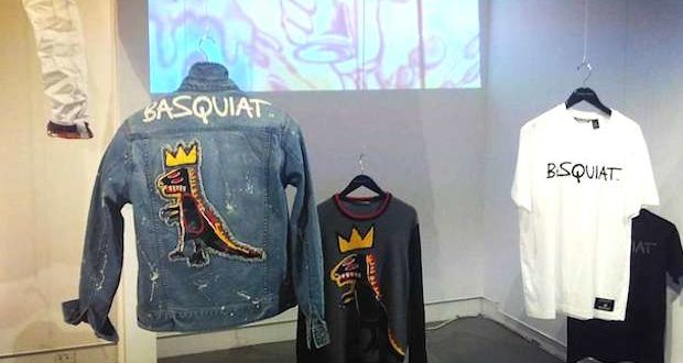 bravest studio jean michel basquiat puffer jacket