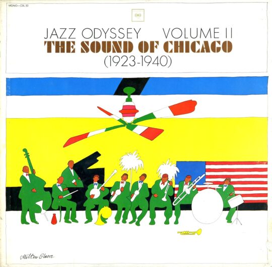 1964 Jazz Odyssey Vol II Chicago pres 540x529 - The Legacy of Milton Glaser,on view through January 15, 2022 at the SVA Gramercy Gallery