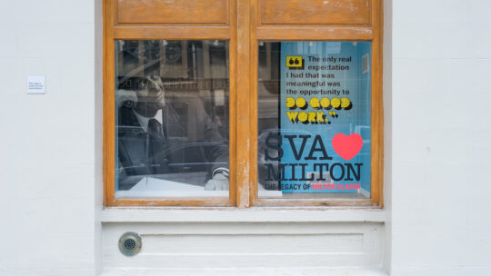 2021 209 SVA Milton 45 540x304 - The Legacy of Milton Glaser,on view through January 15, 2022 at the SVA Gramercy Gallery