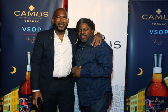 Henry Polanco New York Market Manager CIL US and Big Ced Thorton 540x360 - Event Recap: Camus Cognac Limited Edition bottle launch in Harlem, NYC