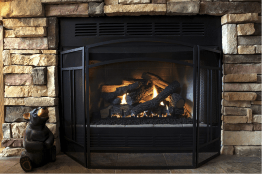1 540x360 - Two Types of Gas Logs for Fire Places – Vented and Ventless