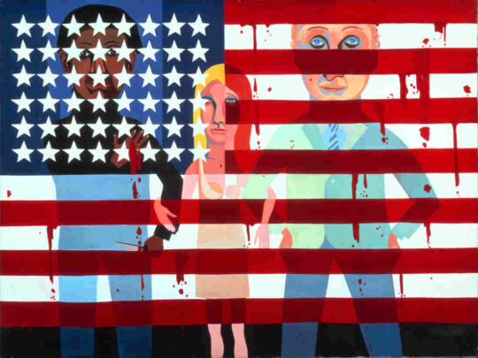 the flag is bleeding 540x405 - Faith Ringgold: American People February 17 - June 5, 2022 at The New Museum