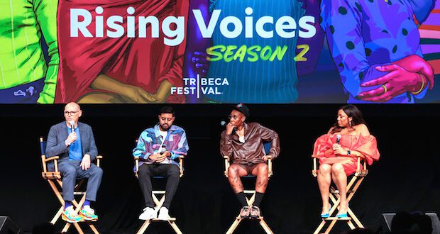 Chris Hyams Left Rishi Rajani Lena Waithe Lafawn Davis Right 620x330 - Event Recap: Indeed’s Rising Voices Premiere at Tribeca Festival 2022
