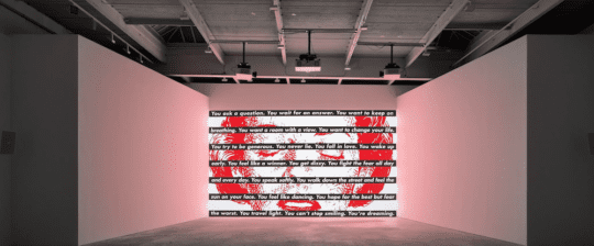 Screen Shot 2022 07 07 at 12.18.33 PM 540x224 - Barbara Kruger June 20 - August 12, 2022 at the David Zwirner Gallery
