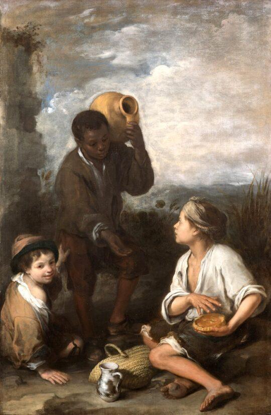 Murillo Three Boys ca. 1670 540x827 - Juan de Pareja, Afro-Hispanic Painter: April 3- July 16, 2023