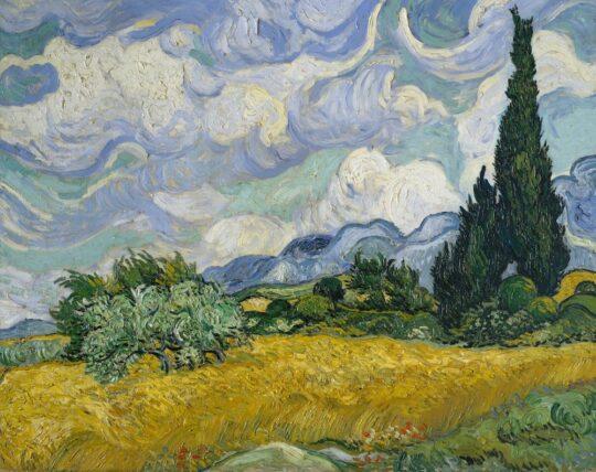 4 Van Gogh Wheat Field with Cypresses June 1889 The Met fig 64 540x428 - Van Gogh’s Cypresses: May 22 through August 27, 2023