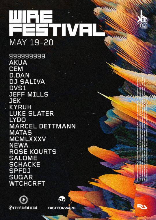 WIRE FESTIVAL 2023 Lineup Lead Poster 540x759 - WIRE Festival returns May 19- 20, 2023 at Knockdown Center