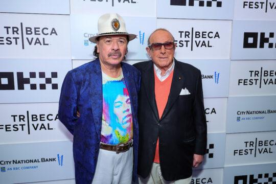 Carlos Santana and Clive Davis Photo Credit by Theo Wargo 540x360 - Event Recap: Tribeca Festival 2023 Day 11
