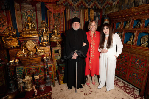 Father Philip Rodko Katherine Luber Alice Kandell 079 1 500x333 - Event Recap: Fête for Alice Kandell's Tibetan Shrine as it heads to Minneapolis Institute of Art