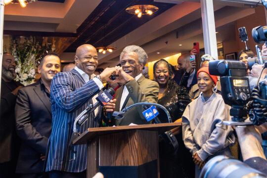 Mayor Eric Adams and Andre De Shields 540x360 - Event Recap: Empire Steak House Expands Its Empire to Three Locations in NYC