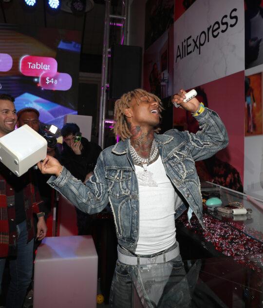 Swae Lee Karaoke 540x632 - Event Recap: Swae Lee and Lil Kim perform at AliExpress Singles' Day Shopping Pop-Up in NYC